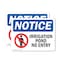 Signmission Irrigation Pond No Entry Sign, Vinyl Decal, 10in W x 7in L, 2PK OS-2PACK-NS-D-710-L-13726 - alternate 1